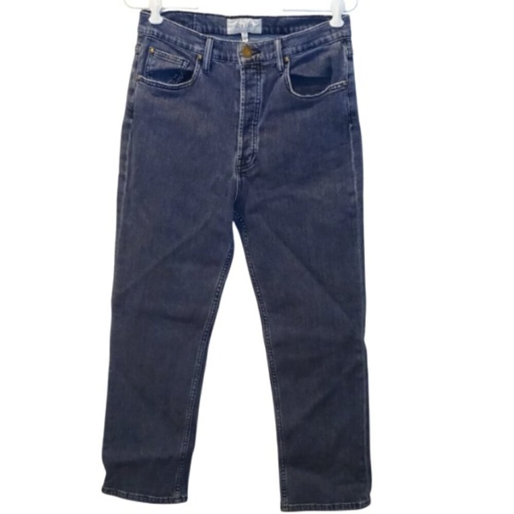The GREAT. Women's the Straight A light grey 29 button fly denim jeans